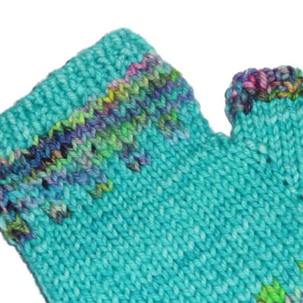 Hand Knitted Fair Isle Gloves - Picture 3 of 4